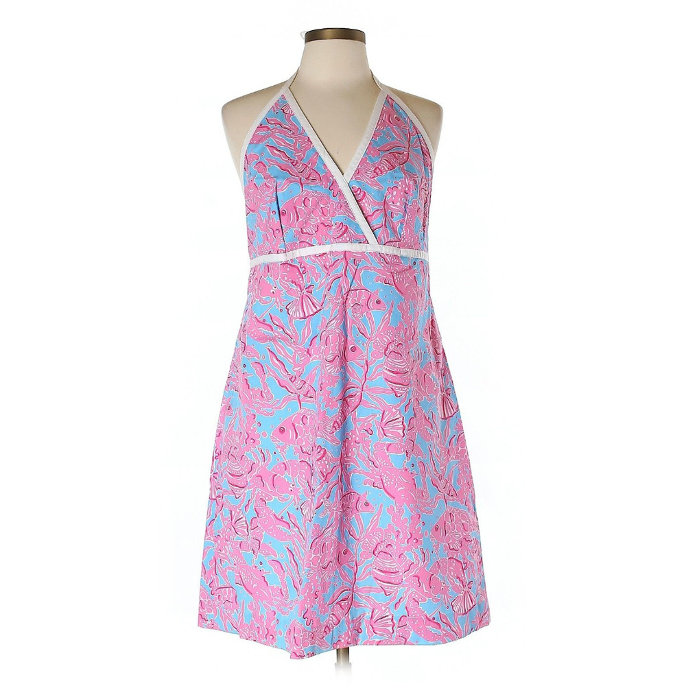 Lily Pulitzer Britt Poplin Halter Dress